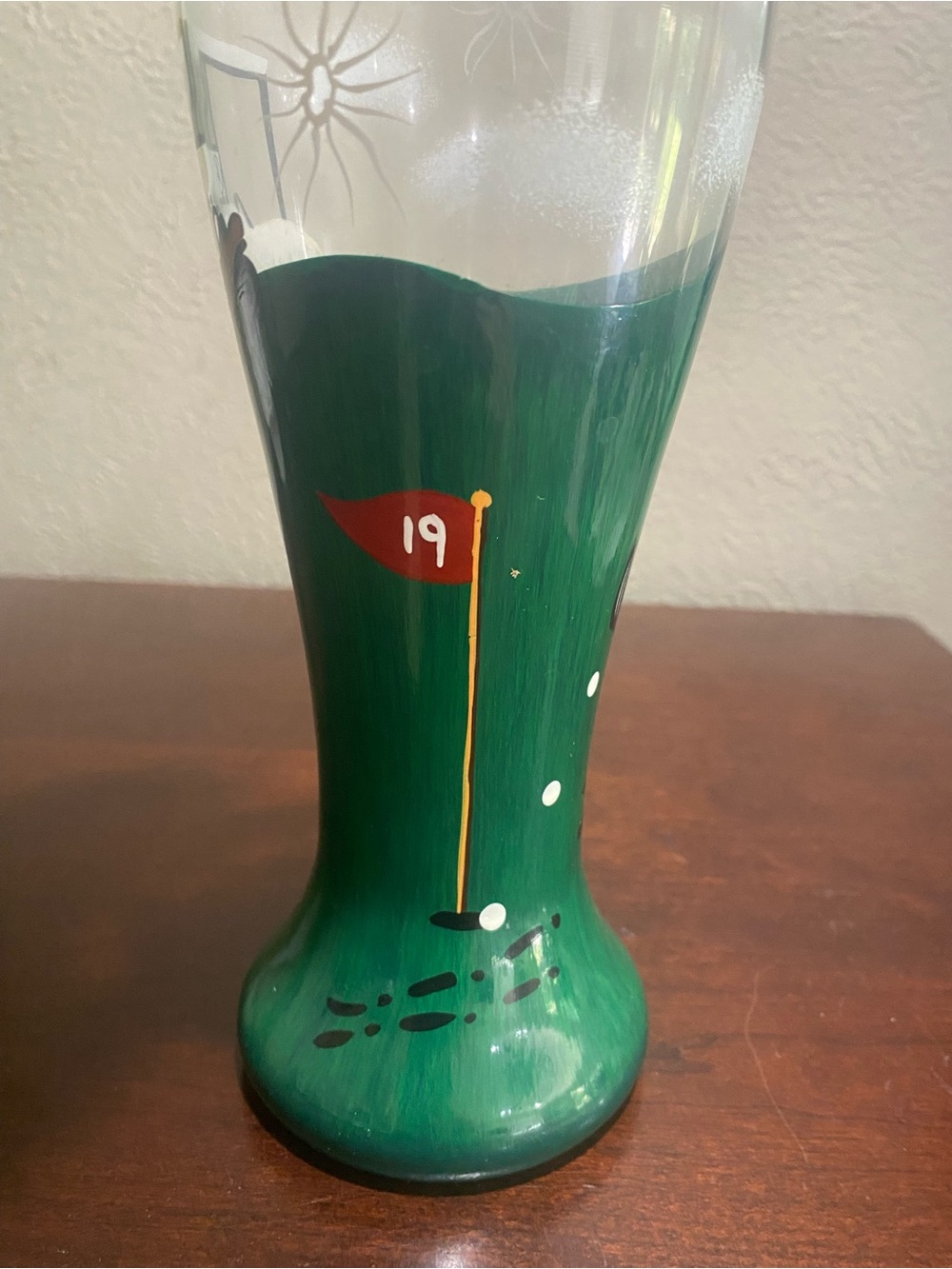Lolita, Hand-Painted 19th Hole, Golf Cart Pilsner Glass - Picture 3 of 6